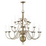 Williamsburgh 20 Light Oversized Chandelier by Livex - 5019