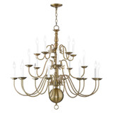 Williamsburgh 20 Light Oversized Chandelier by Livex - 5019