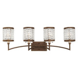 Grammercy 4 Light Vanity Light 33 Inch Wide by Livex - 50564