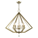 Diamond 8 Light Large Chandelier by Livex - 50668