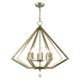 Diamond 8 Light Large Chandelier by Livex - 50668