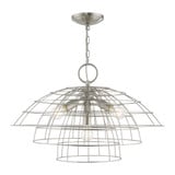 Brooklyn 4 Light Large Chandelier by Livex - 50948