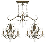 Serafina 6 Light Large Chandelier by Livex - 51006