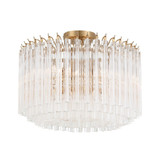 Lofton 5 Light Semi Flush Mount 13 Inch Tall and 18 Inch Wide by Crystorama - LOF-5005_CEILING
