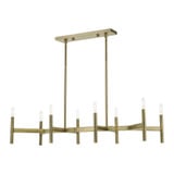 Copenhagen 8 Light Small Linear Chandelier by Livex 51178 - 51178