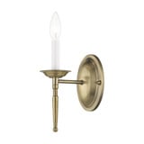 Williamsburgh 1 Light Candle Style Wall Sconce by Livex - 5121