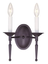 Williamsburgh 2 Light Wall Sconce 9.5 Inch Wide by Livex - 5122