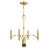 Wisteria 4 Light Small Chandelier by Livex - 51334