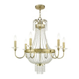 Valentina 6 Light Large Chandelier by Livex - 51846