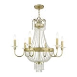 Valentina 6 Light Large Chandelier by Livex - 51846