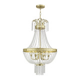 Valentina 6 Light Small Chandelier by Livex - 51856