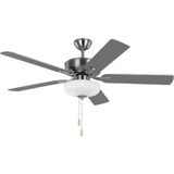 Linden 5 Blade Ceiling Fan with Light Kit 52 Inch Wide by Generation - 5LD5217