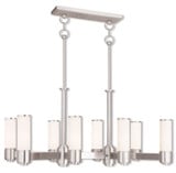 Weston 8 Light Small Linear Chandelier by Livex - 52108