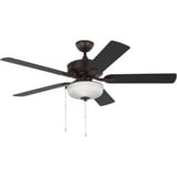 Linden 5 Blade Outdoor Ceiling Fan with Light Kit 52 Inch W by Generation - 5LDO52