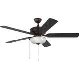 Linden 5 Blade Outdoor Ceiling Fan with Light Kit 52 Inch W by Generation - 5LDO52