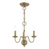 Windsor 3 Light Small Chandelier by Livex - 52163