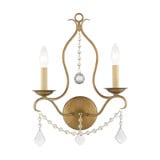 Chesterfield 2 Light Candle Style Wall Sconce by Livex - 6422