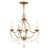 Chesterfield 4 Light Small Chandelier by Livex - 6424