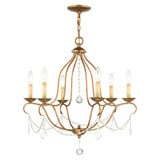 Chesterfield 6 Light Medium Chandelier by Livex - 6426