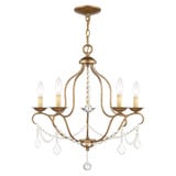 Chesterfield 5 Light Medium Chandelier by Livex - 6435