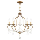 Chesterfield 5 Light Medium Chandelier by Livex - 6435