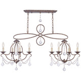 Chesterfield 8 Light Small Island Chandelier by Livex - 6437