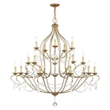Chesterfield 20 Light Oversized Chandelier by Livex - 6439