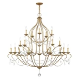 Chesterfield 20 Light Oversized Chandelier by Livex - 6439