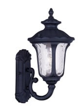 Oxford 1 Light Traditional Outdoor Wall Lantern 15.5 Inch Tall by Livex - 7850