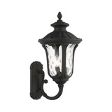 Oxford 3 Light Clear Glass Outdoor Wall Lantern 22 Inch Tall by Livex - 7856