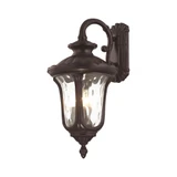 Oxford 3 Light Clear Glass Outdoor Wall Lantern 22.5 Inch Tall by Livex - 7857