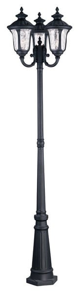 Oxford 3 Light Outdoor 3 Head Post 23 Inch wide by 87 Inch high by Livex - 7866