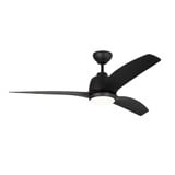 Avila Coastal 3 Blade Ceiling Fan With Light Kit 52 Inch Wide by VC Fan - 3AVLCR54