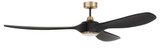 Envy 3 Blade Ceiling Fan with Light Kit 84 Inches Wide by Craftmade - EVY84SB3