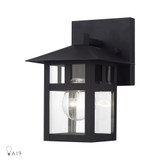 Crestlake 1 Small Light Outdoor Wall Lantern by Livex - 21321