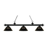 Riviera 3 Light Island/Billiard 14.25 Inch W by 14.25 Inch H by Z-Lite - 200-14RS