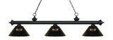 Riviera 3 Light Island/Billiard 14.25 Inch W by 14.25 Inch H by Z-Lite - 200-14RS