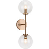 Novo 2 Light Wall Sconce 19 Inch Tall by Matteo - W81702