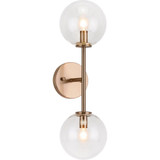Novo 2 Light Wall Sconce 19 Inch Tall by Matteo - W81702