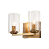 Bolivar 2 Light Vanity Light 13.5 Inch Wide by Lucas and McKearn - BB100-135