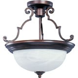 Essentials 584X 2 Light 14.75 Inch Wide Semi Flush Mount by Maxim - 5843