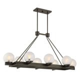 Darien 8Light Linear Chandelier 22.25 Inch X 19.75 Inch Wide by Savoy House - 1-1016-8