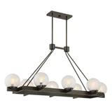 Darien 8Light Linear Chandelier 22.25 Inch X 19.75 Inch Wide by Savoy House - 1-1016-8