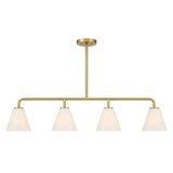 Blair 4 Light Linear Chandelier 9 Inch Tall X 6.25 Inch Wide by Savoy House - 1-4014-4