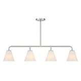 Blair 4 Light Linear Chandelier 9 Inch Tall X 6.25 Inch Wide by Savoy House - 1-4014-4