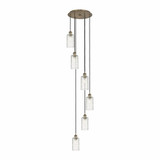 Crown Point 6 Light Cord Hung Pendant 15.75 Inch Wide by Innovations - 116B-6P-G434-7