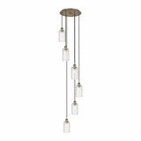 Crown Point 6 Light Cord Hung Pendant 15.75 Inch Wide by Innovations - 116B-6P-G434-7
