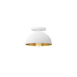 Elias 1 Light Dome Semi Flush Mount 6 Inch X 9 Inch Wide by Justice Design - NSH-9849