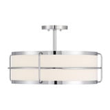 Chauncey 4 Light Semi Flush Mount 12.25 Inch X 22 Inch Wide by Savoy House - 6-4193-4
