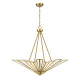 Rivage 4 Light Pendant 31 Inch Tall and 36 Inch Wide by Savoy House - 7-1038-4
